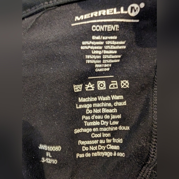 Merrell Women's black strappy active tank Size M - Picture 6 of 8